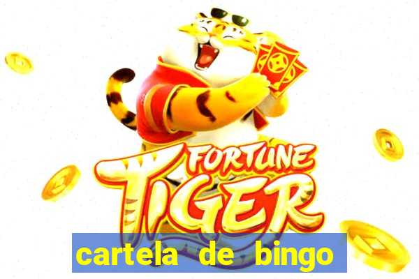 cartela de bingo pra imprimir